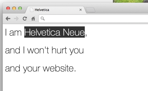 helvetica website